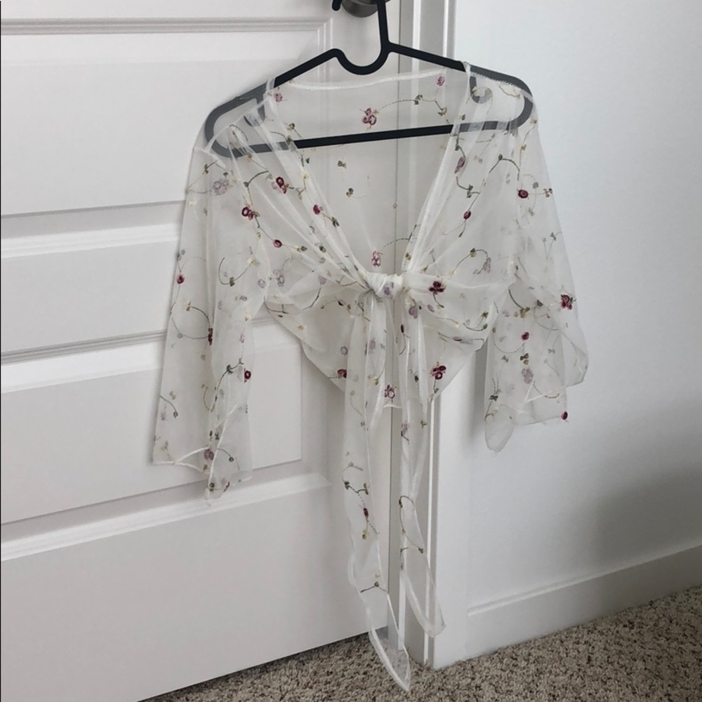 Very Pretty Embroidered Summer Wrap